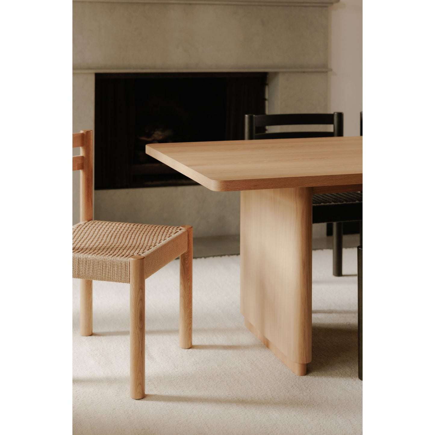 Round Off - Small Oak Dining Table - Light Brown