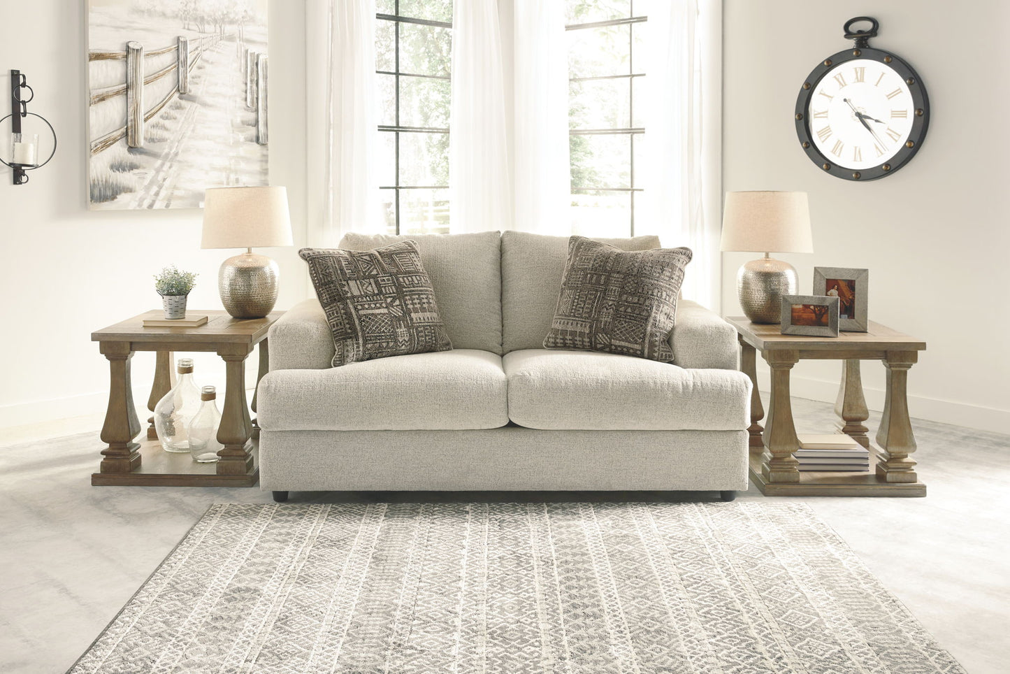 Soletren - Loveseat - Stone