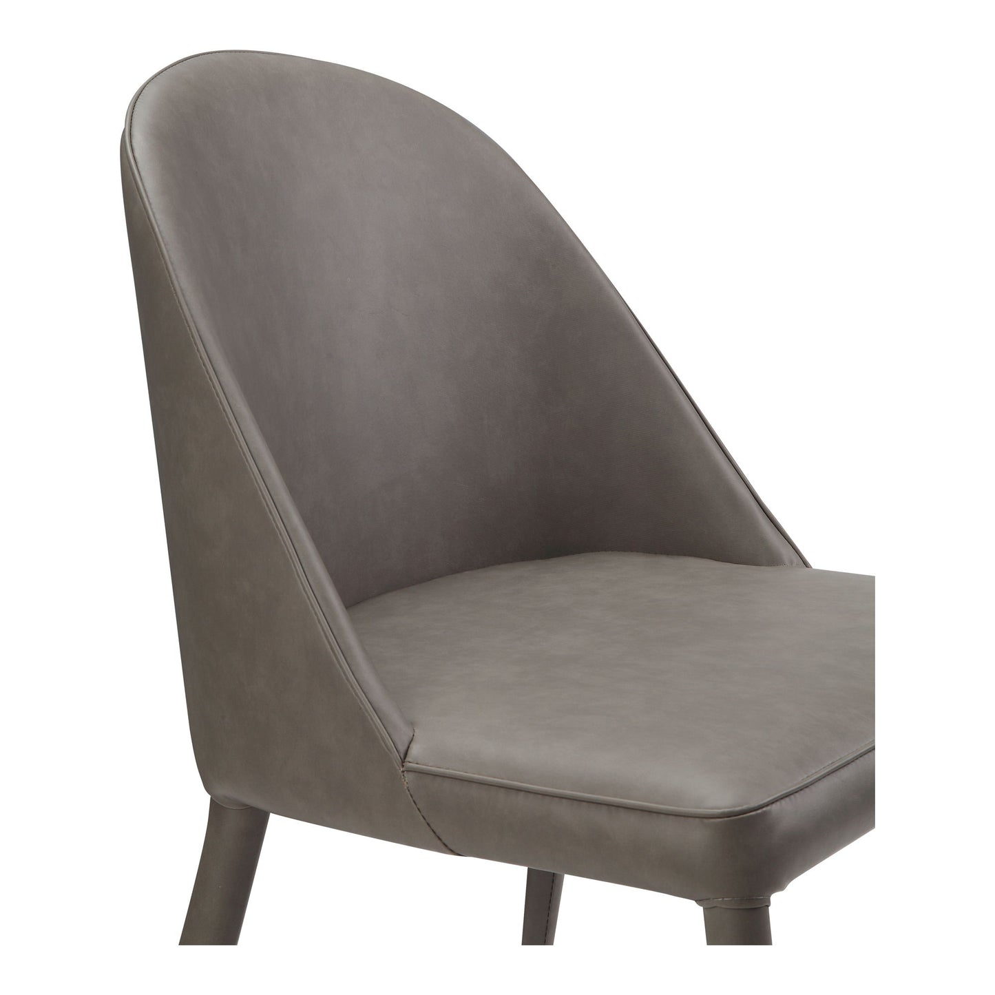 Burton - Vegan Leather Dining Chair (Set of 2) - Gray