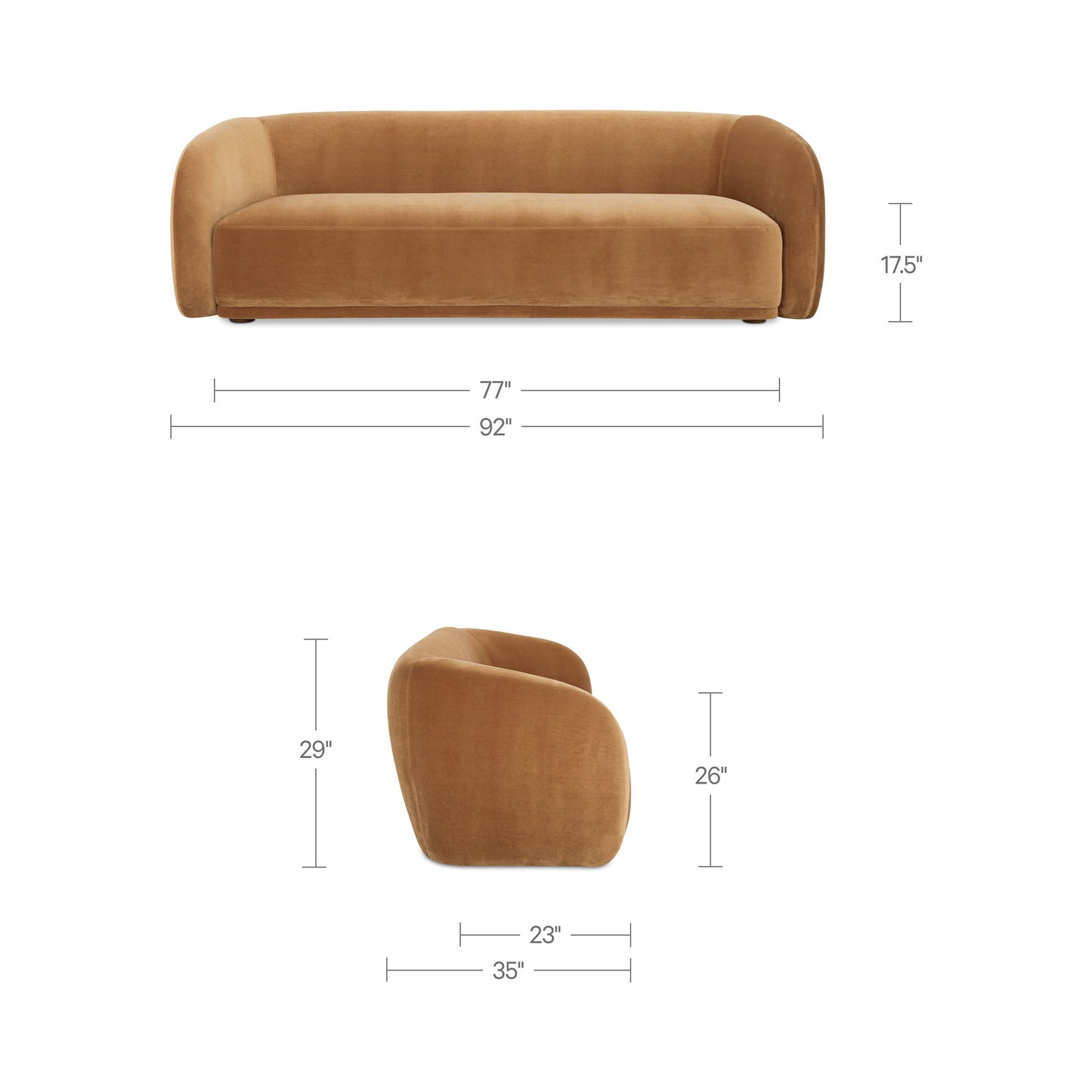 Faye - Sofa - Tan