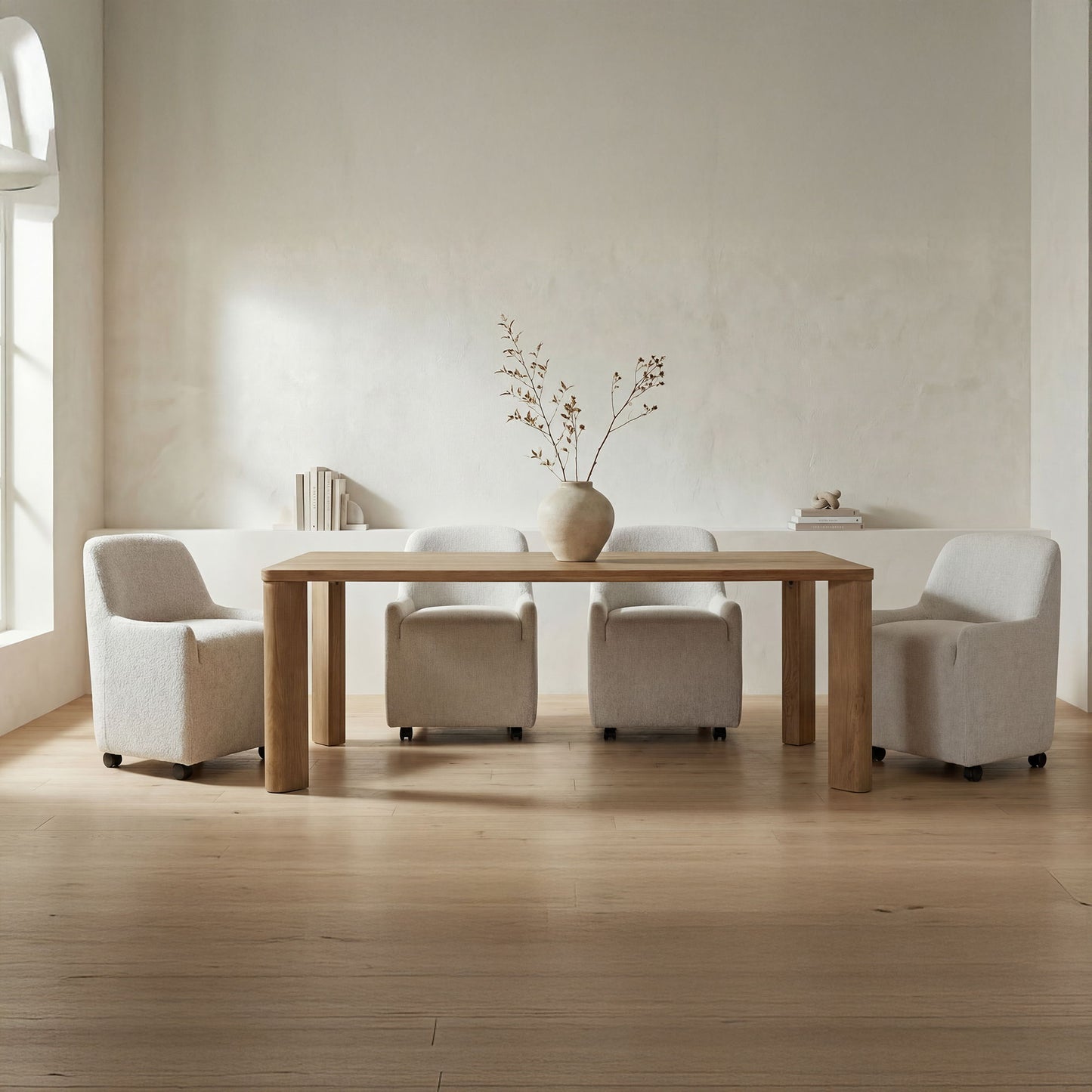 Segment - Large Dining Table - Heritage Brown