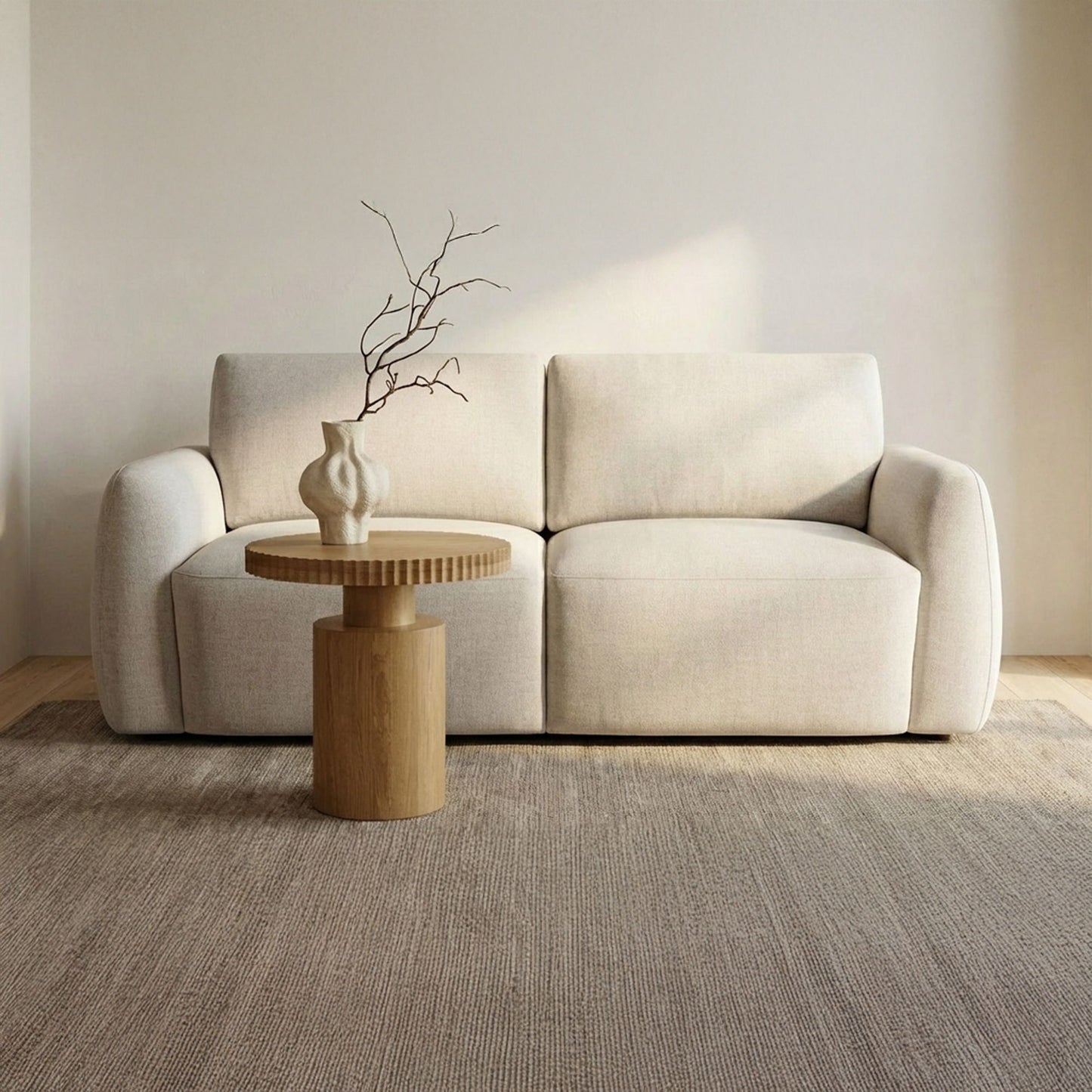 Callie - Sofa 68" - Flecked Oat / Beige