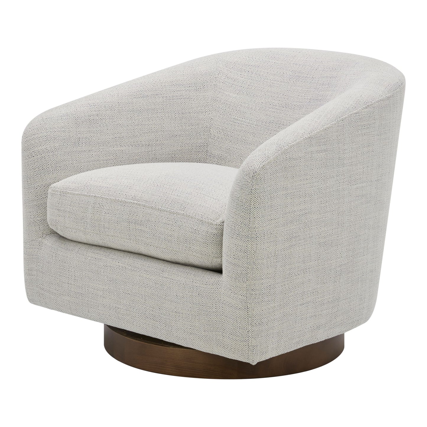 Oscy - Living Room Swivel Chair - Splashed White