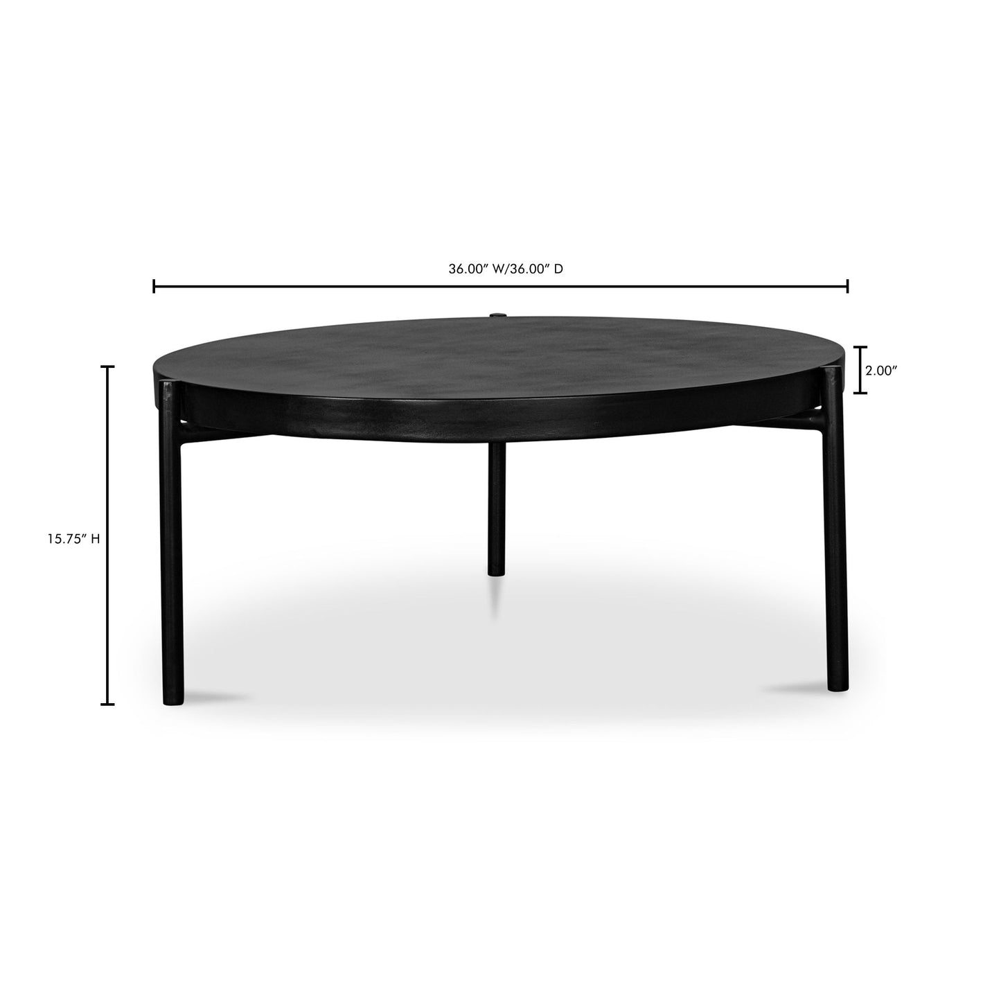 Mendez - Outdoor Coffee Table - Matt Black
