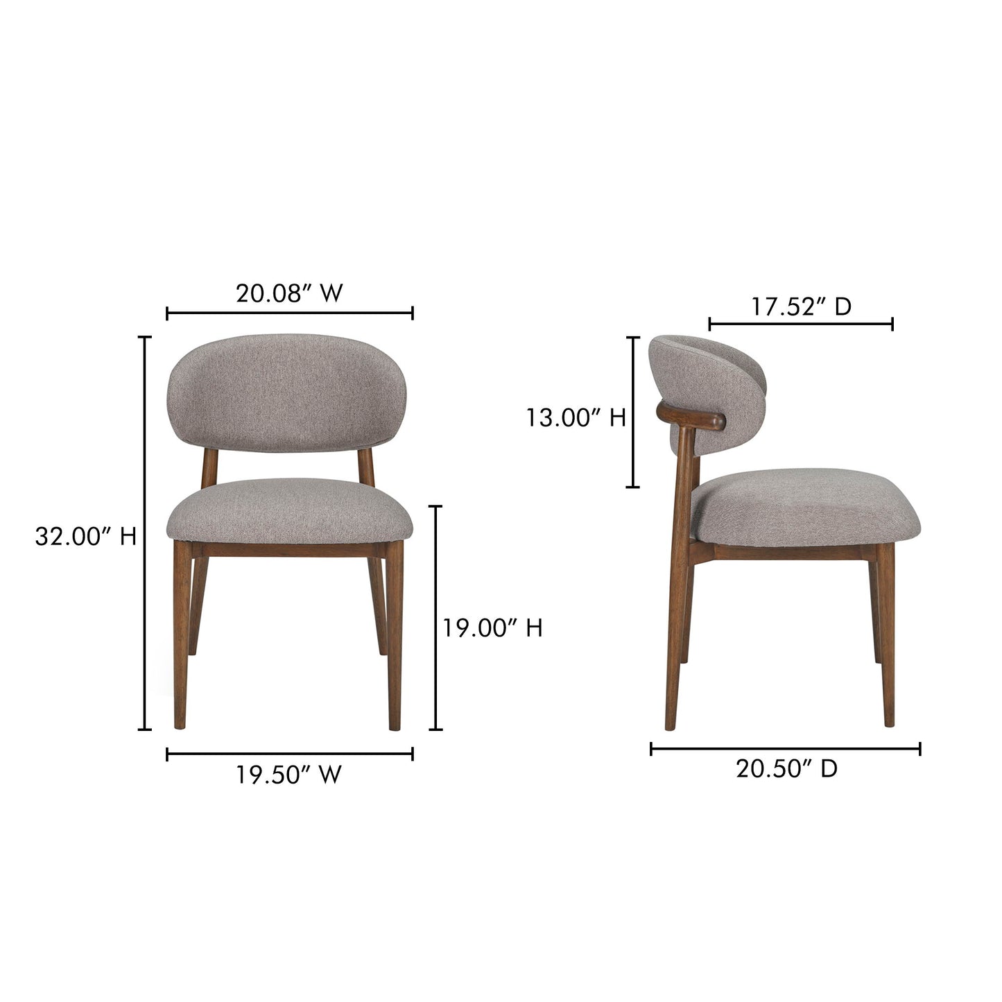 Ellie - Dining Chair - Light Brown