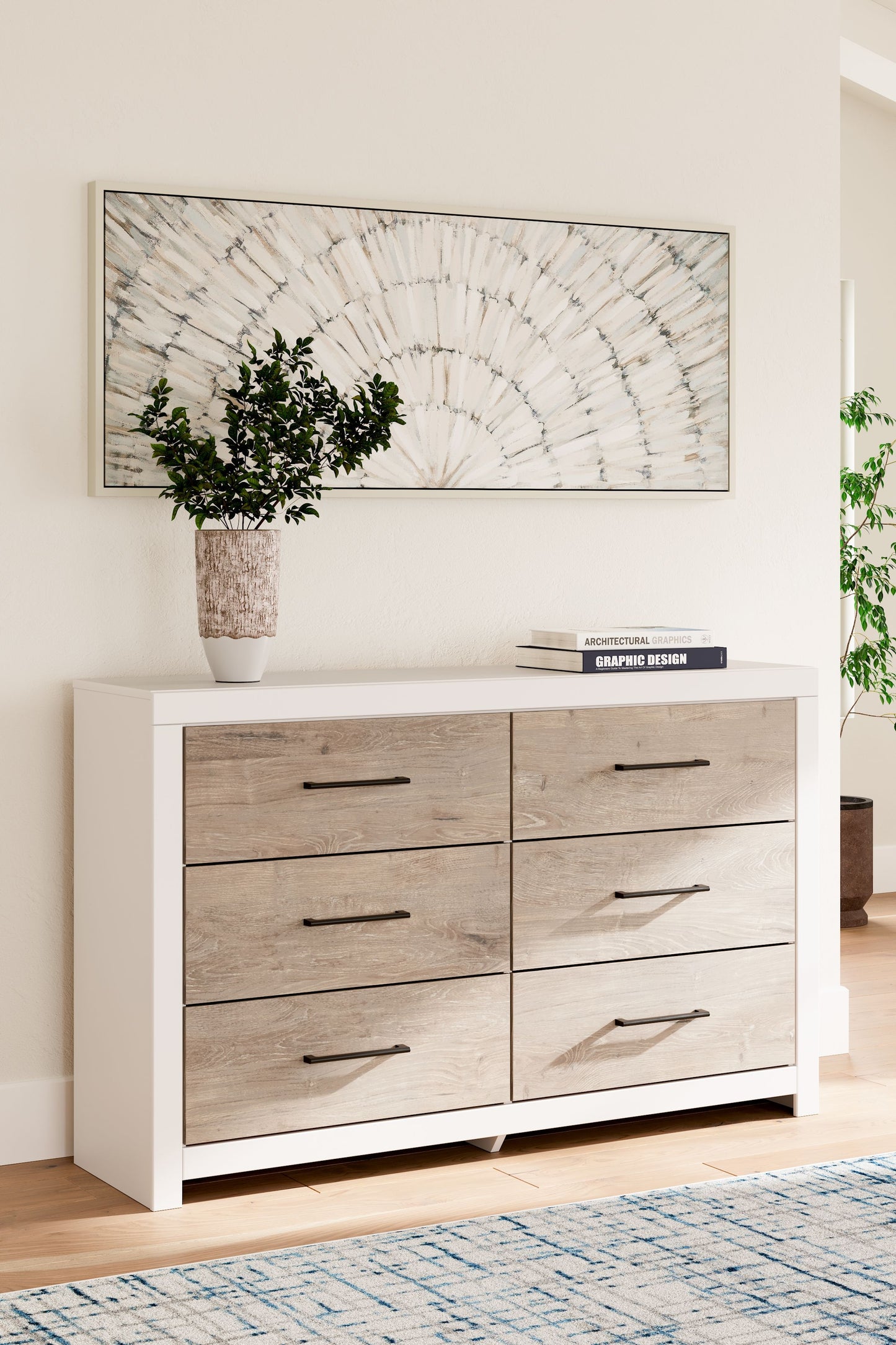 Charbitt - Two-tone - Six Drawer Dresser