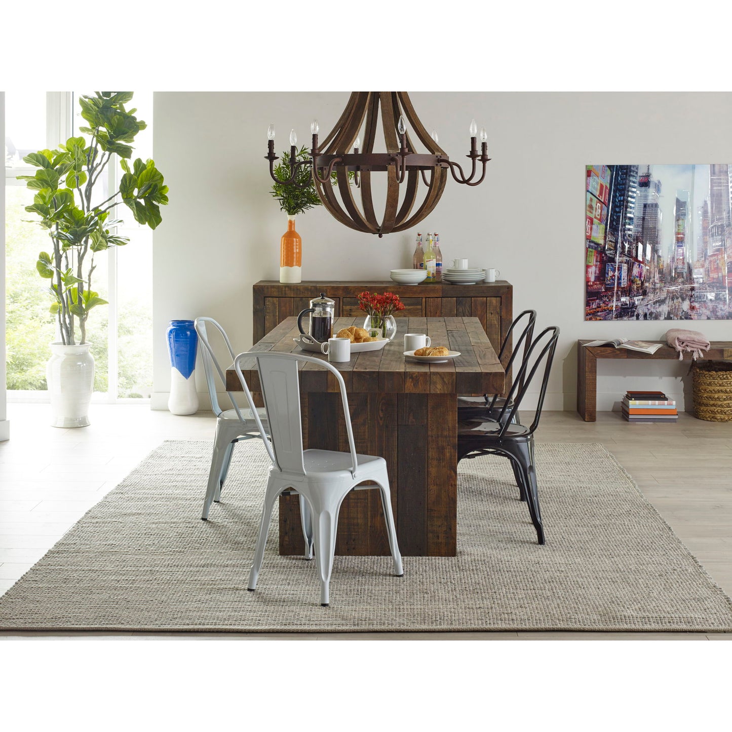 Vintage - Large Bench - Light Brown