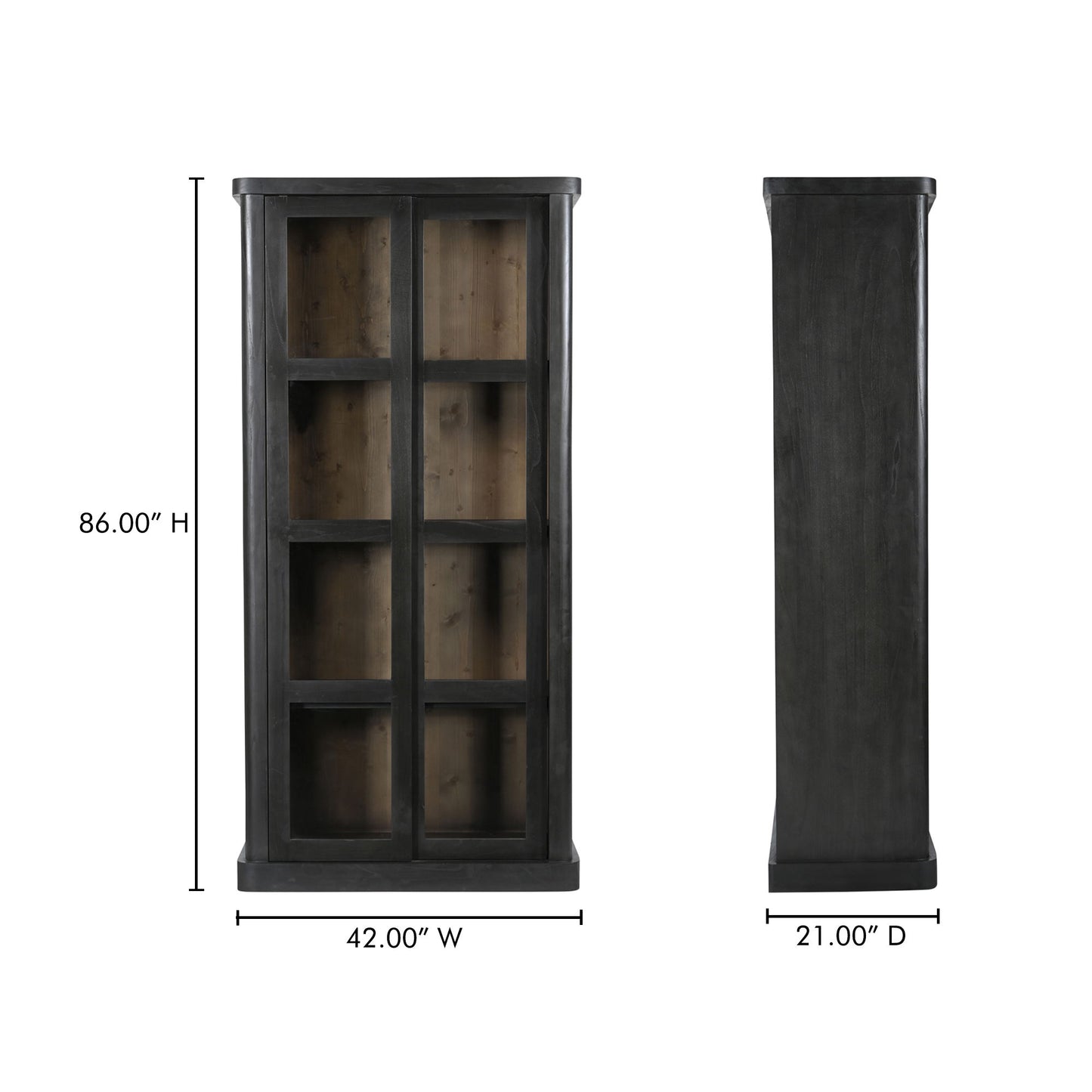 Mona - Tall Cabinet - Black
