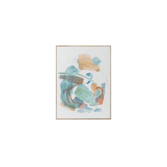Prose - Framed Painting - Multicolor