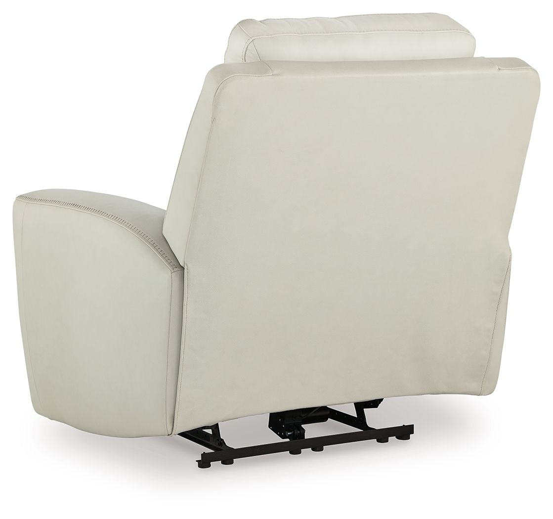 Mindanao - Coconut - Pwr Recliner/Adj Headrest - Leather Match