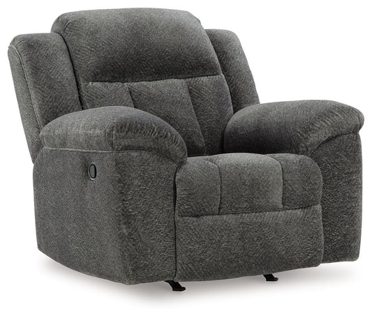 Frohn - Graphite - Rocker Recliner - Fabric