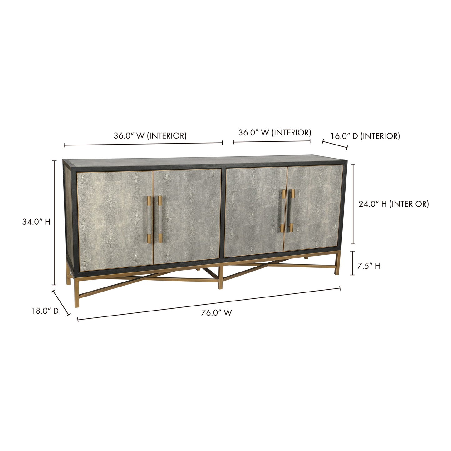 Mako - Sideboard - Gray