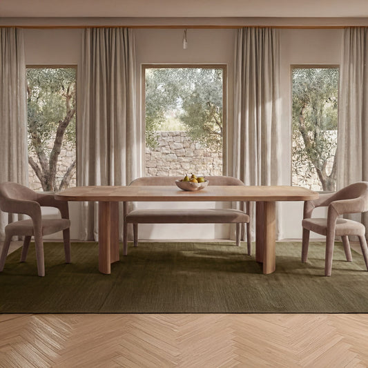 Martens - Dining Bench - Camel / Brown