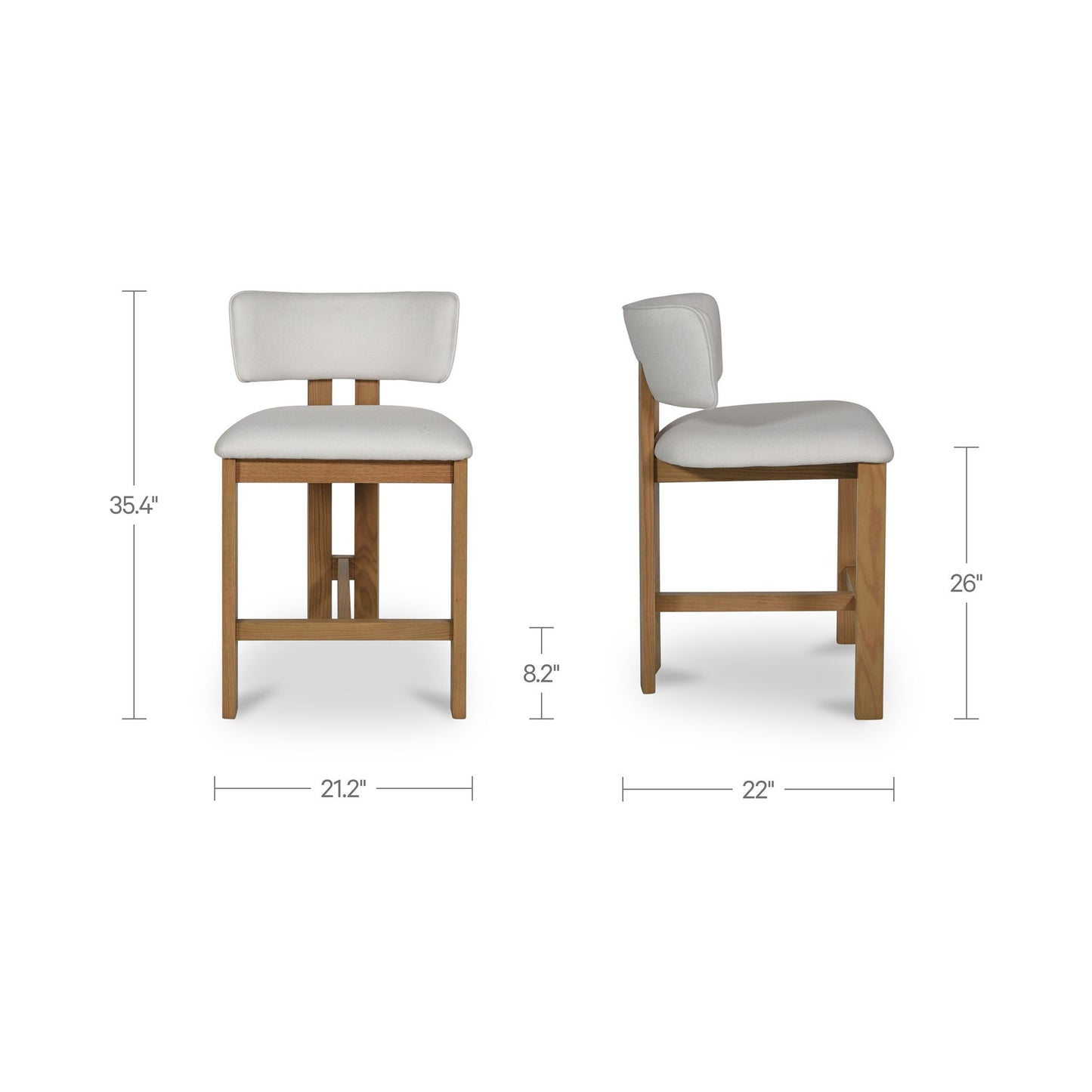 Morel - Counter Stool - Cream