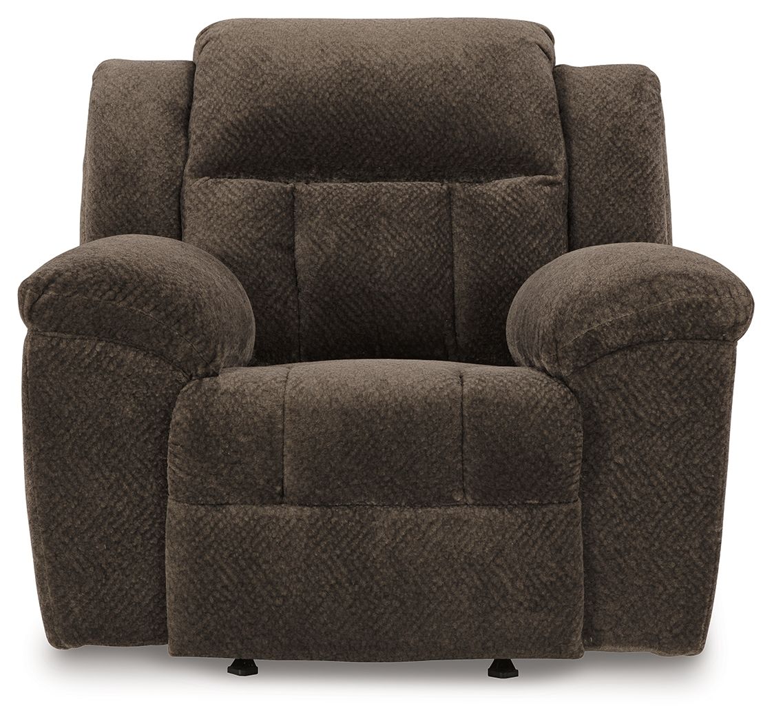 Frohn - Chocolate - Rocker Recliner - Fabric