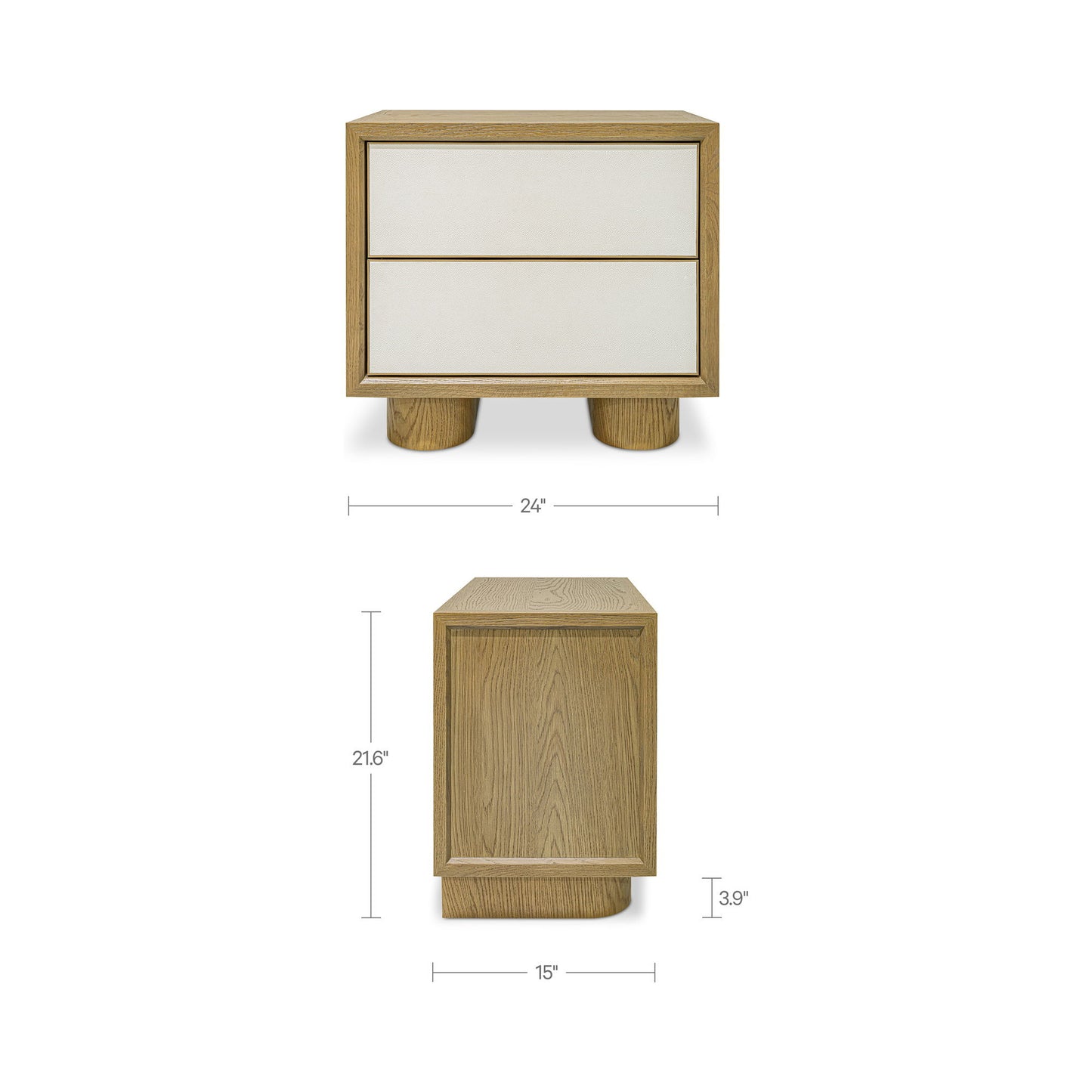 Marcelle - Accent Nightstand - White