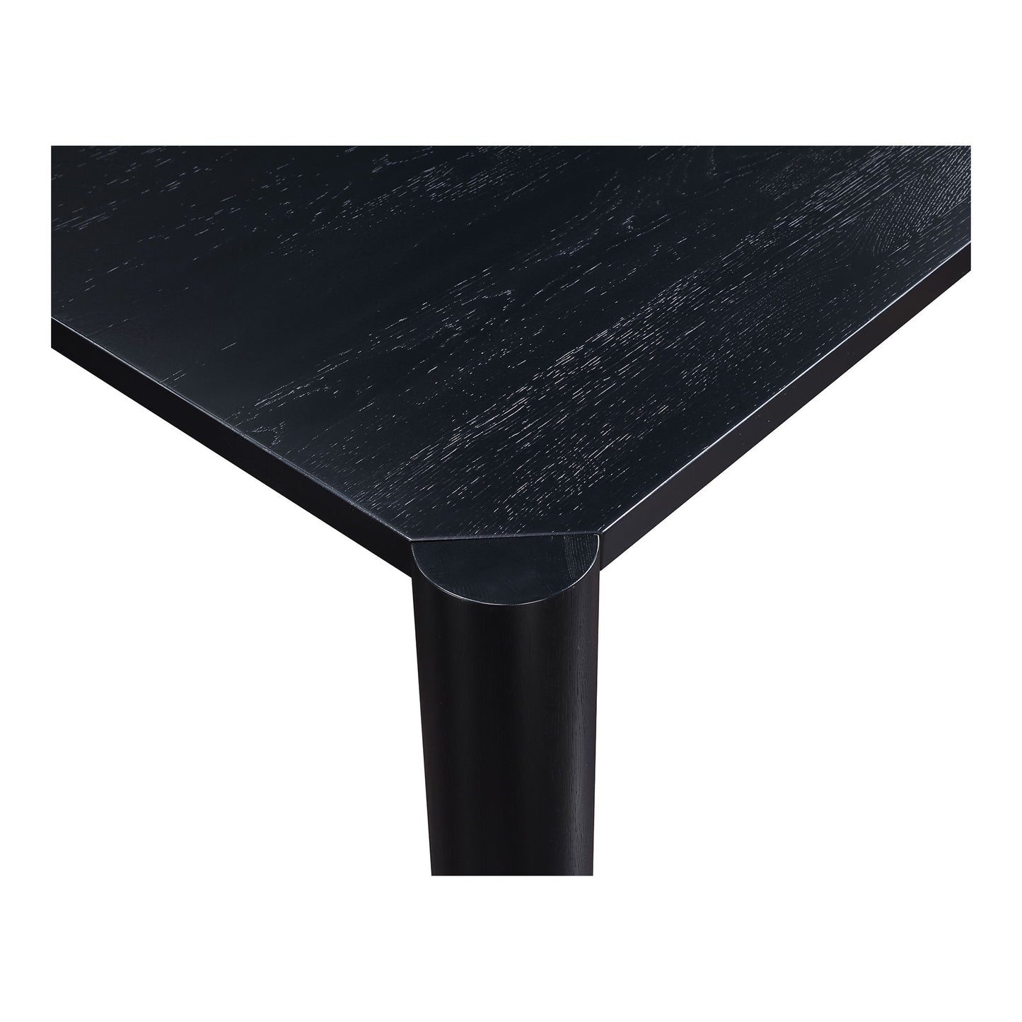 Post - Large Dining Table - Black Oak