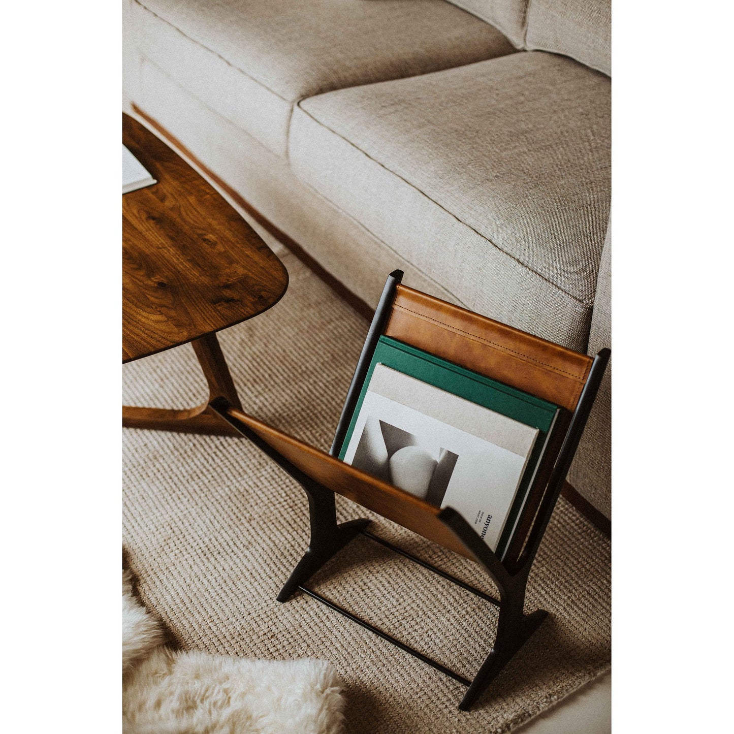 Ziff - Magazine Holder - Brown