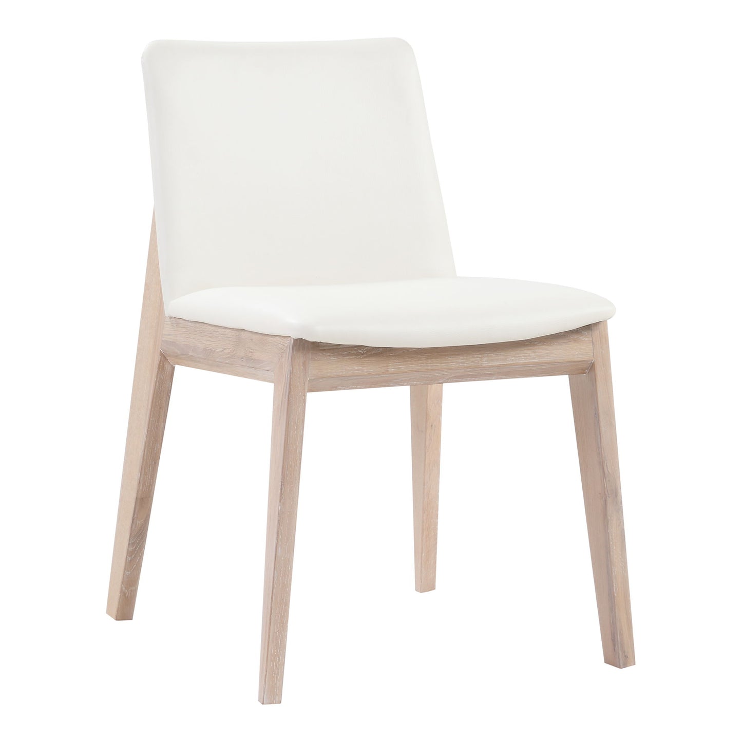 Deco - Oak Dining Chair (Set of 2) - Cream White
