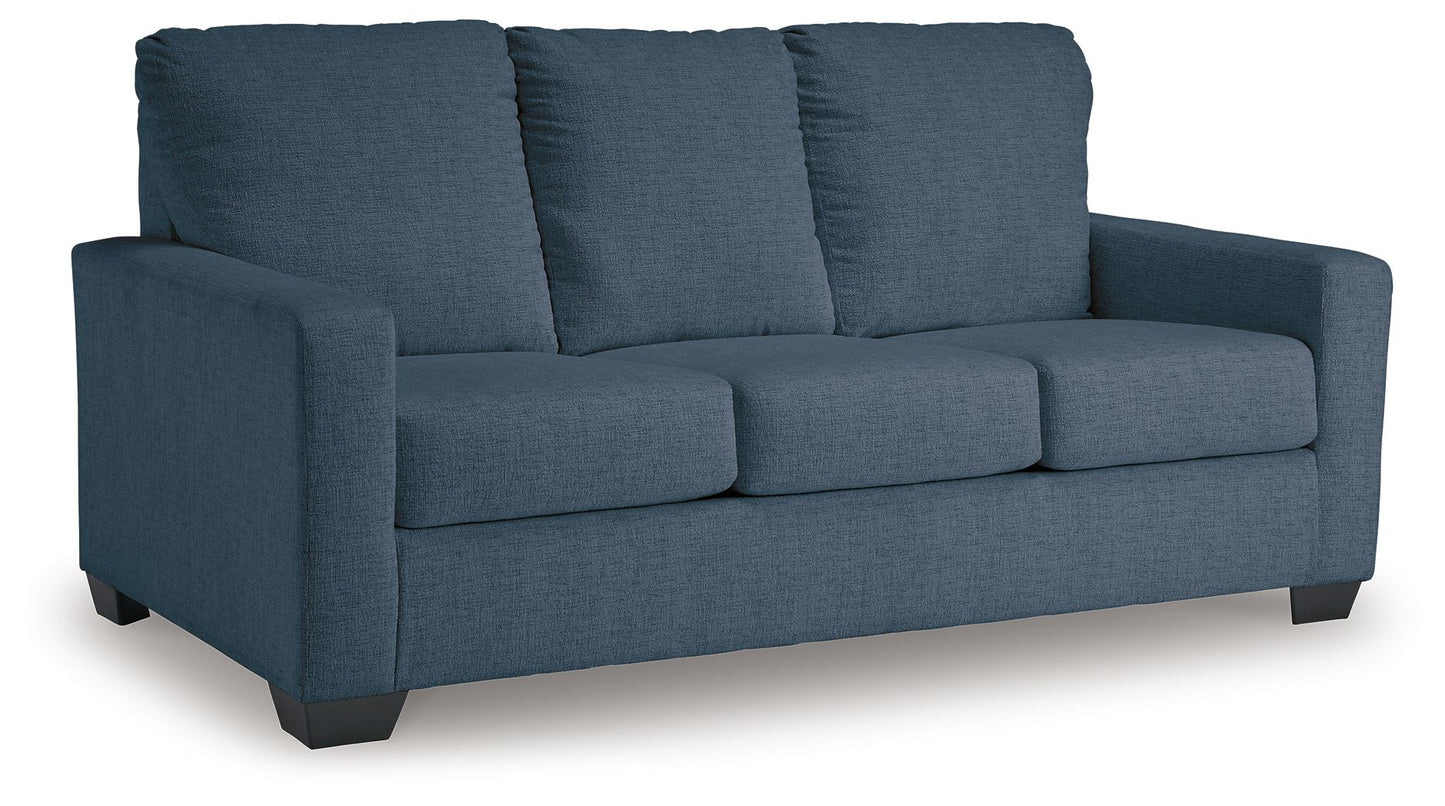 Rannis - Navy - Full Sofa Sleeper - Fabric