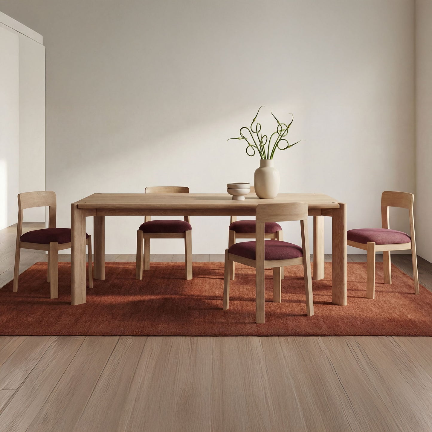 Daifuku - Large Dining Table - Brushed Oak / Natural