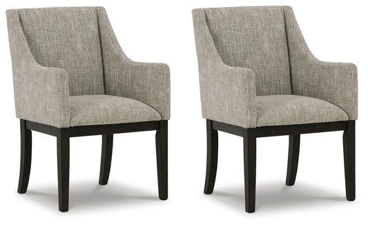 Burkhaus - Dark Brown - Dining Uph Arm Chair