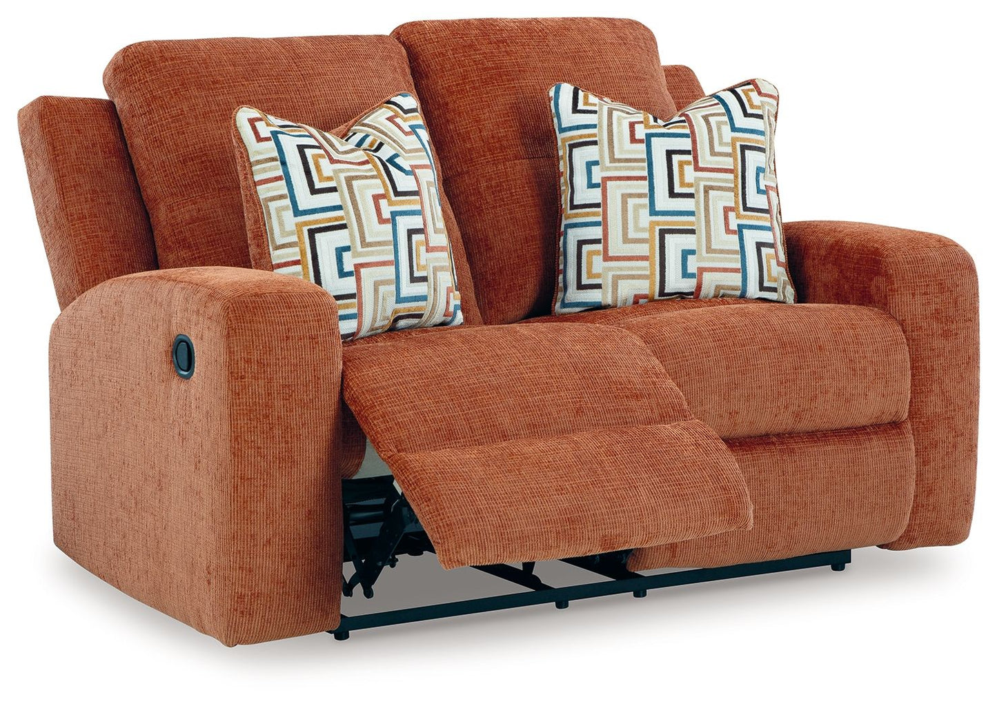 Danum - Spice - Reclining Loveseat - Fabric