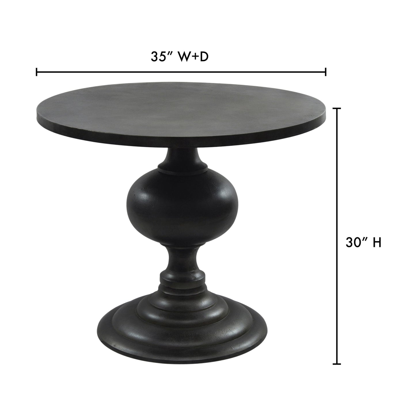 Lexie - Aluminum Dining Table - Black