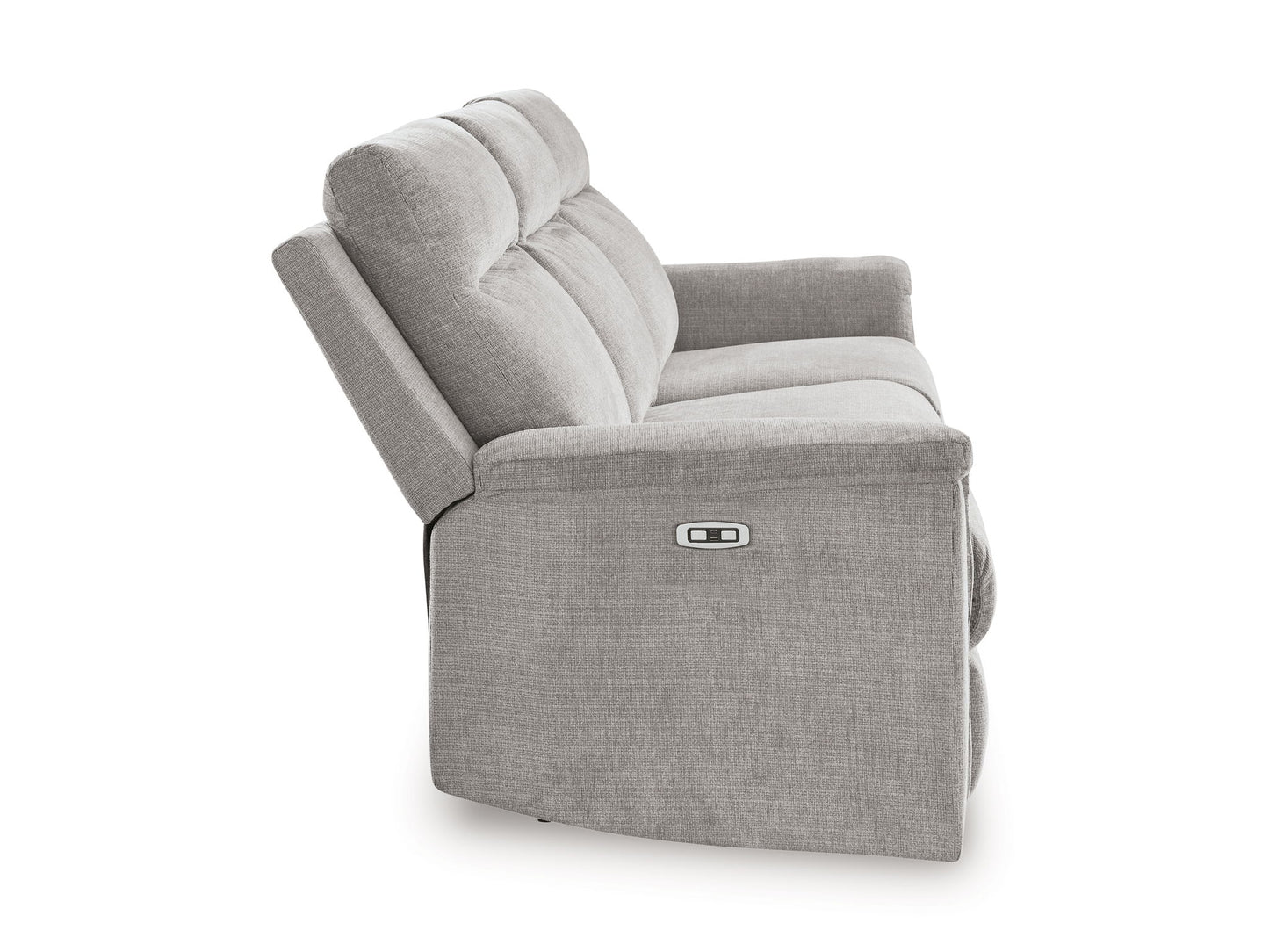 Barnsana - Power Reclining Sofa - Fabric - Ash