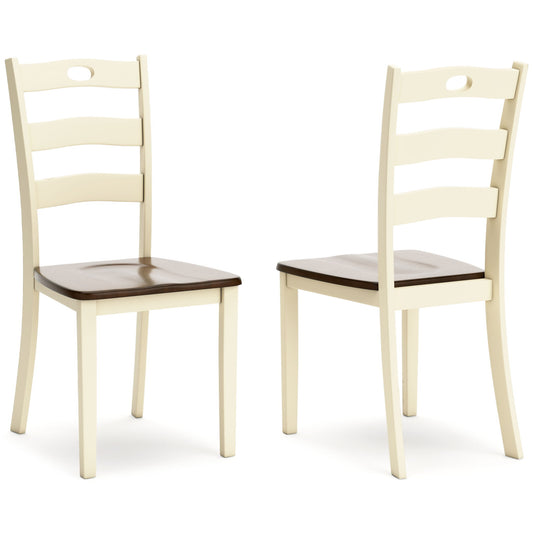 Woodanville - Cream / Brown - Dining Room Side Chair
