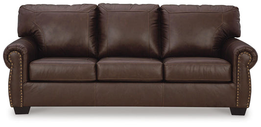 Colleton - Sofa - Dark Brown - Leather Match