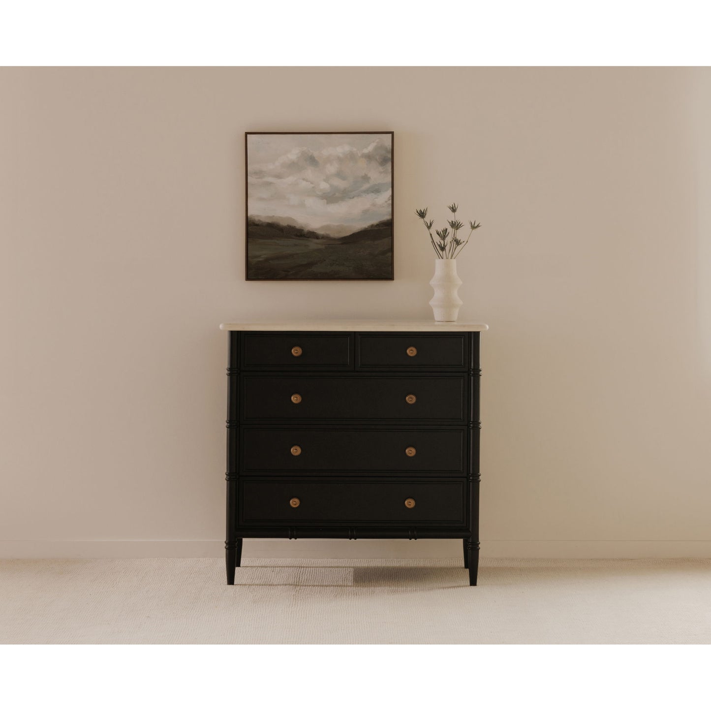 Eleanor - 5 Drawer Chest - Black