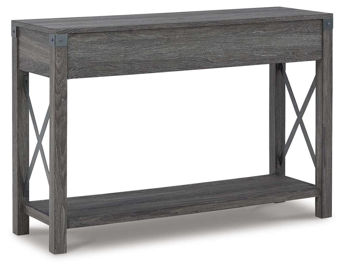 Freedan - Console Sofa Table - Grayish Brown