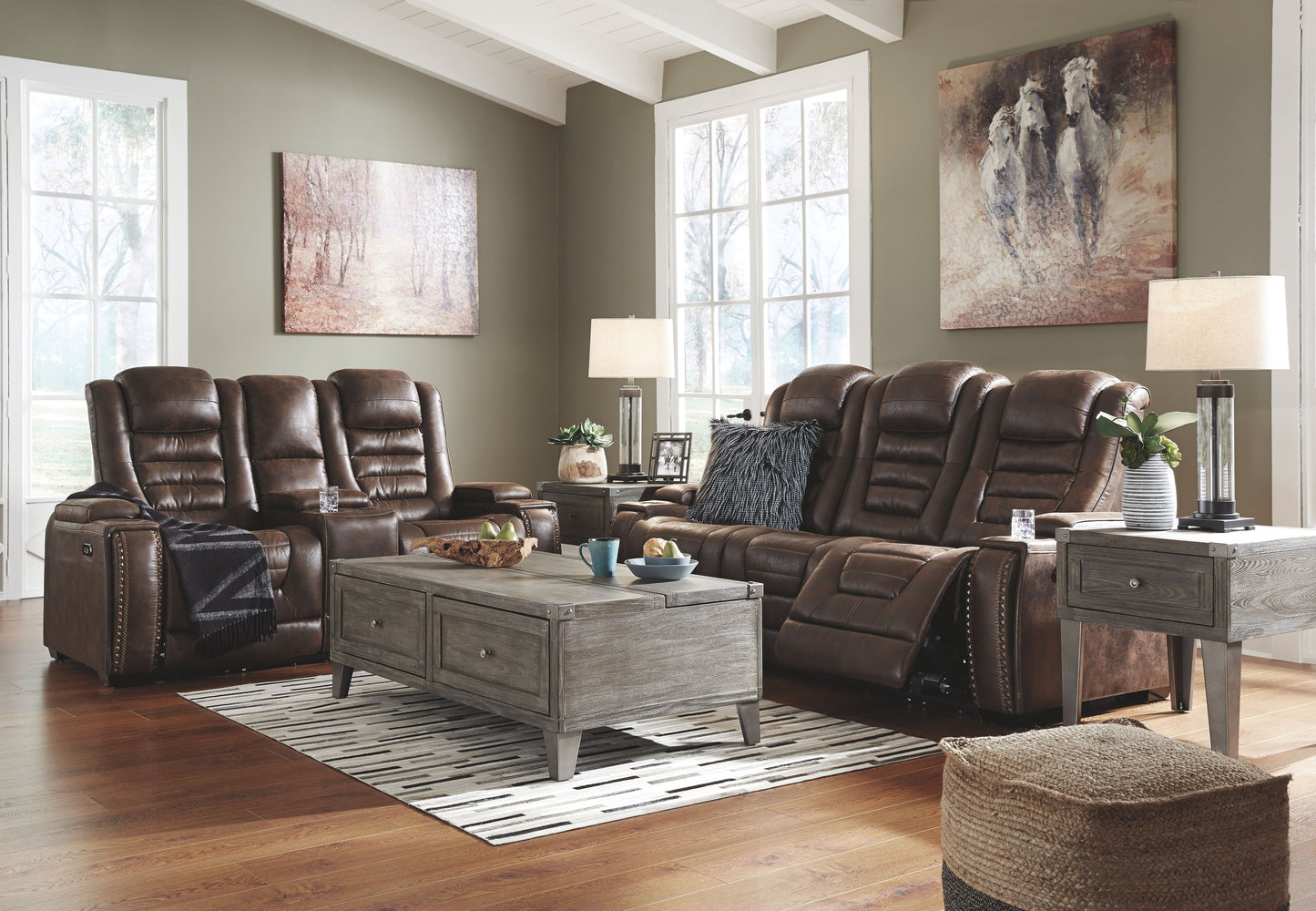 Game - Bark - Pwr Rec Loveseat/Con/Adj Hdrst