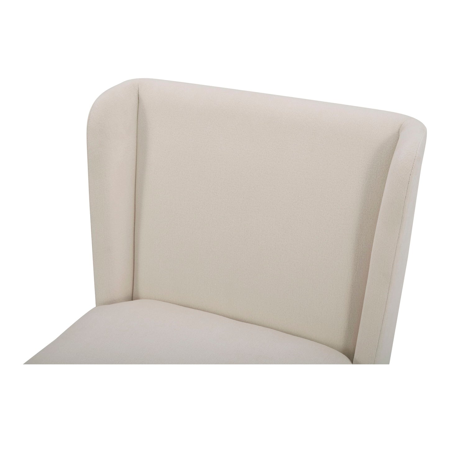 Cormac - Rolling Dining Chair - Cream / White
