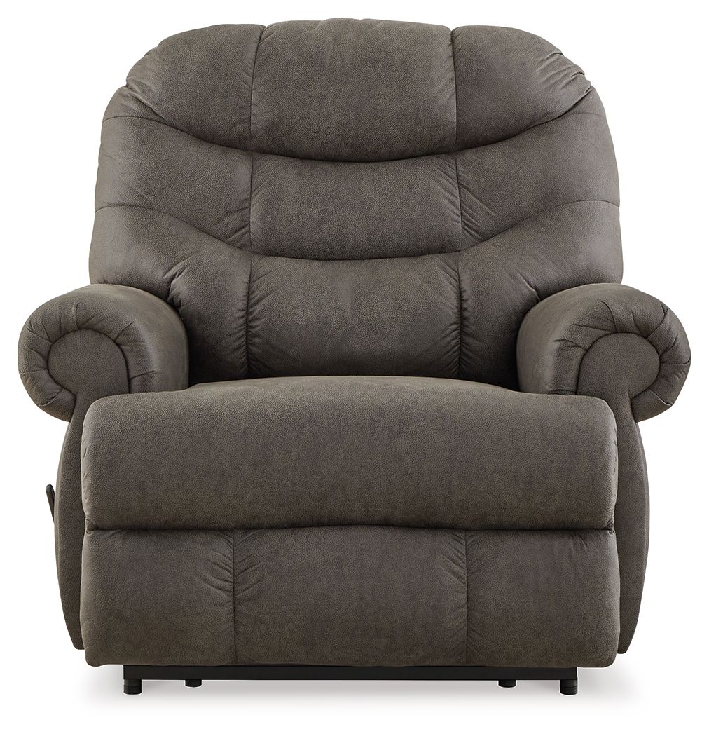 Camera Time - Gunmetal - Zero Wall Recliner - Faux Leather