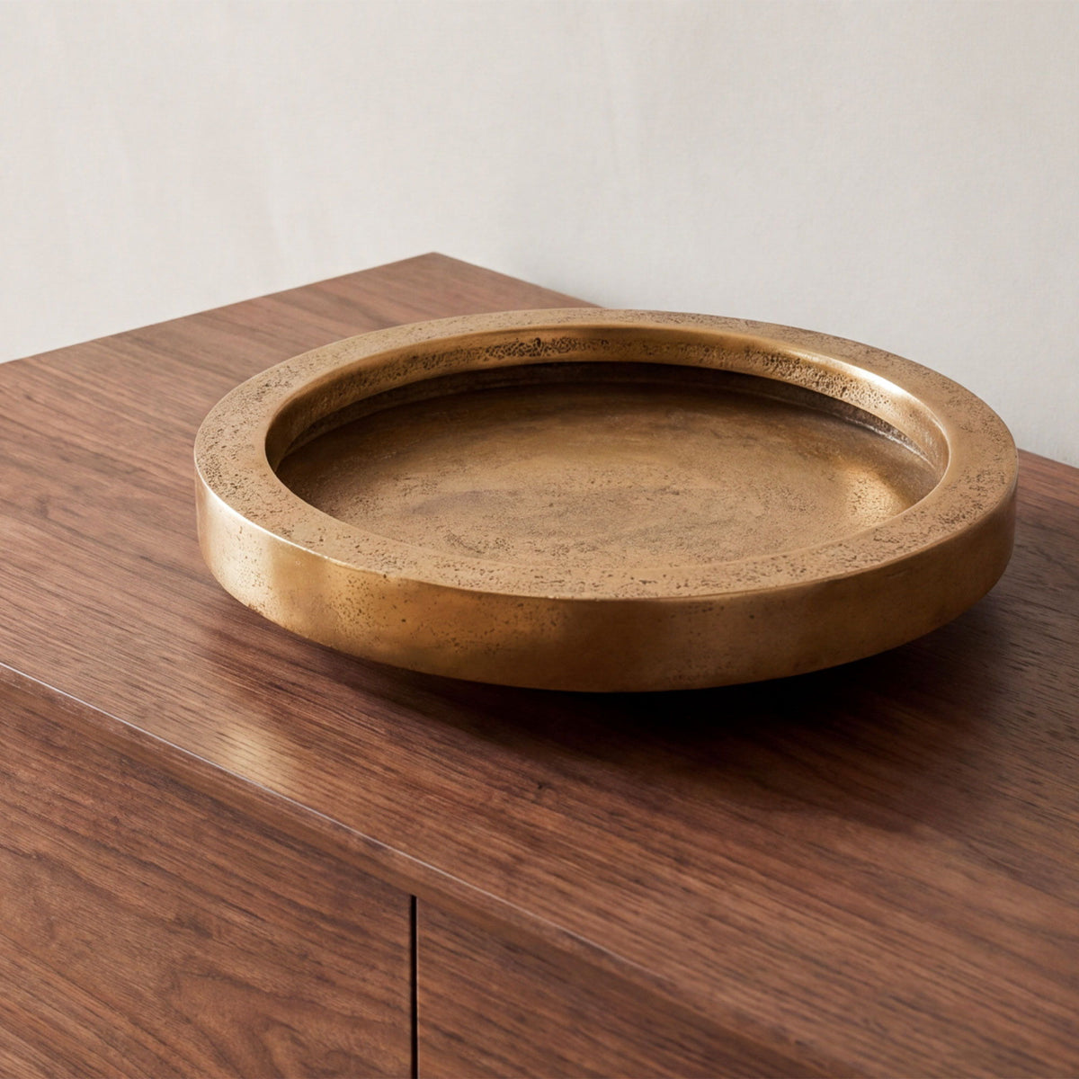 Abel - Cast Aluminum Catchall - Aged Brass