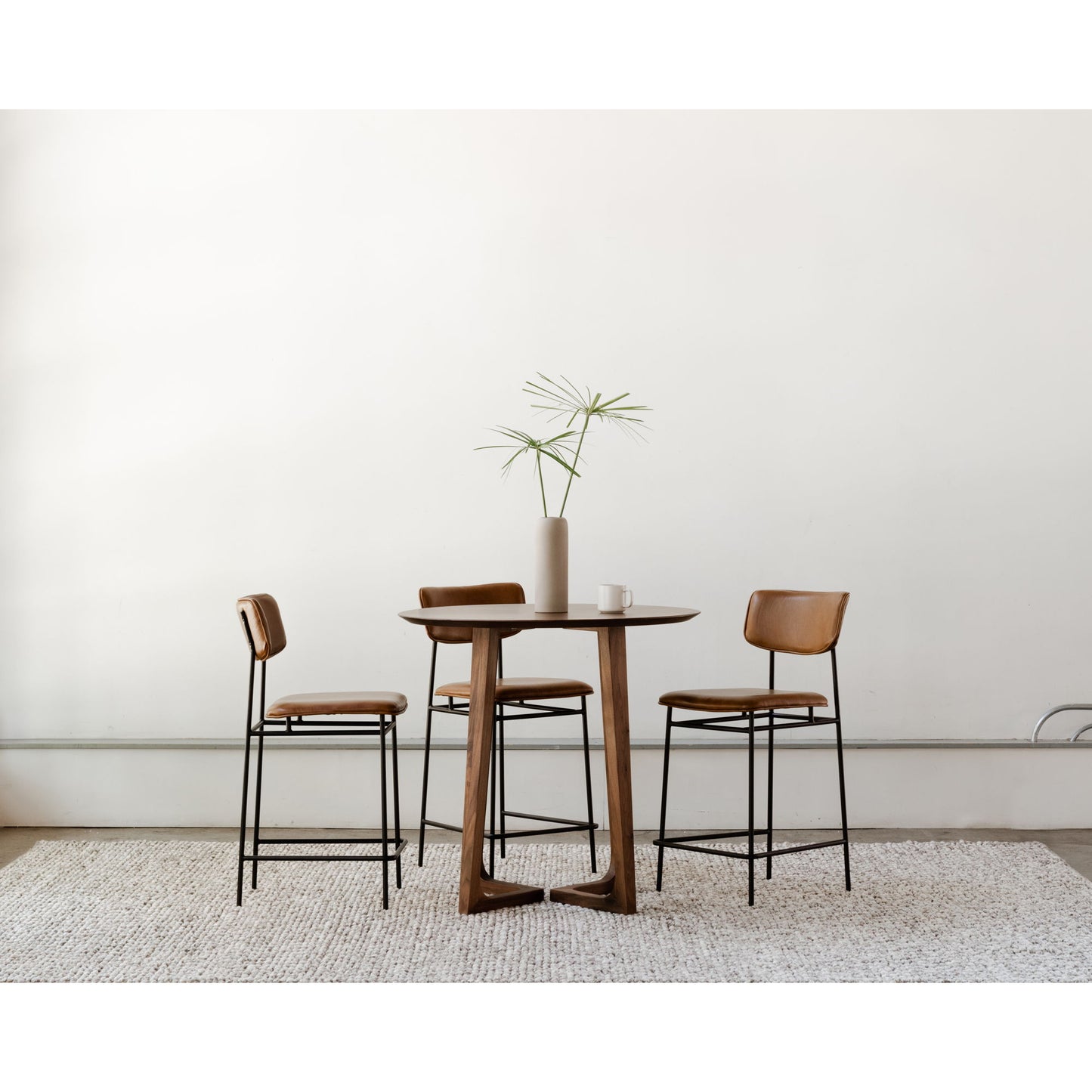 Sailor - Leather Counter Stool - Dark Brown