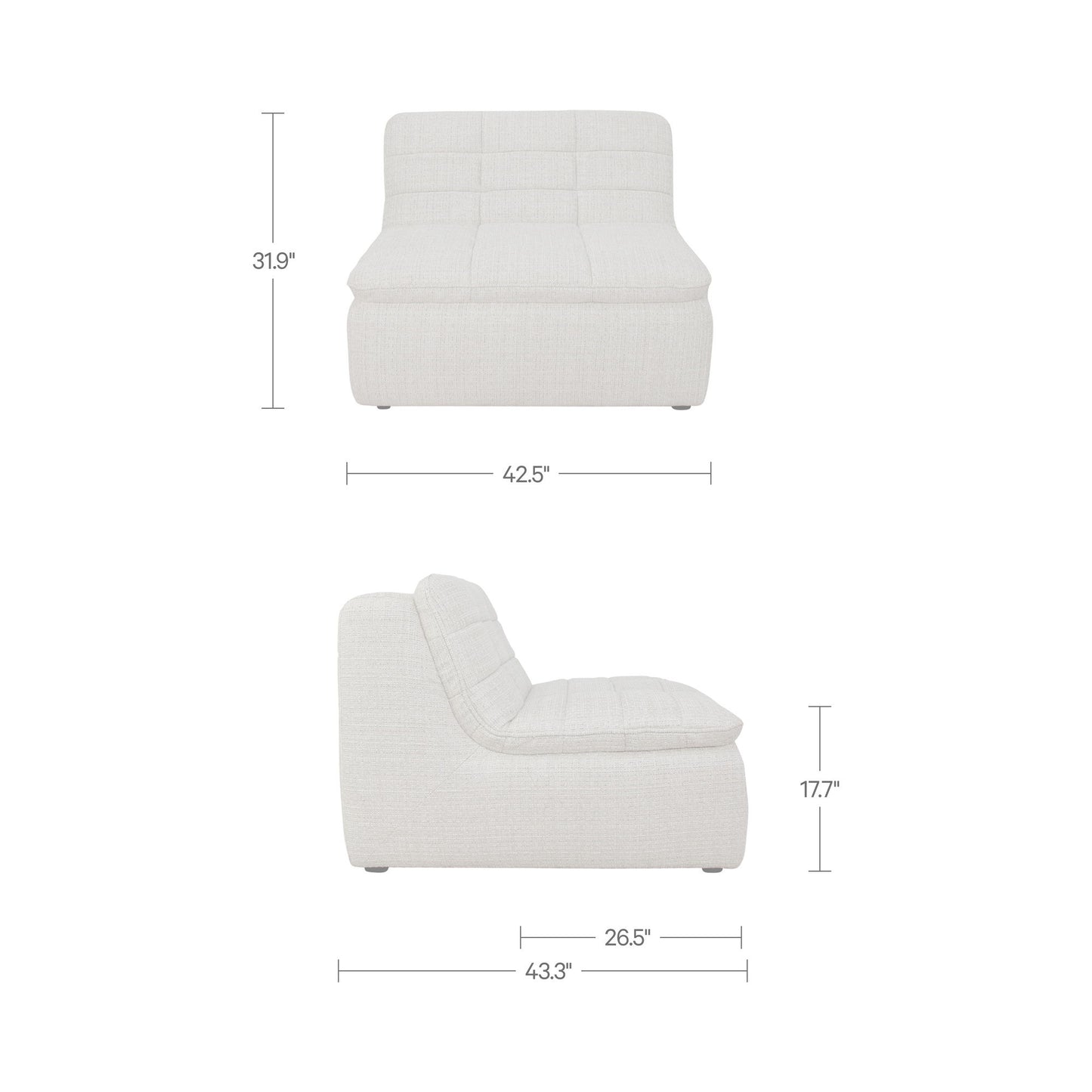 Lino - Slipper Chair - Oat