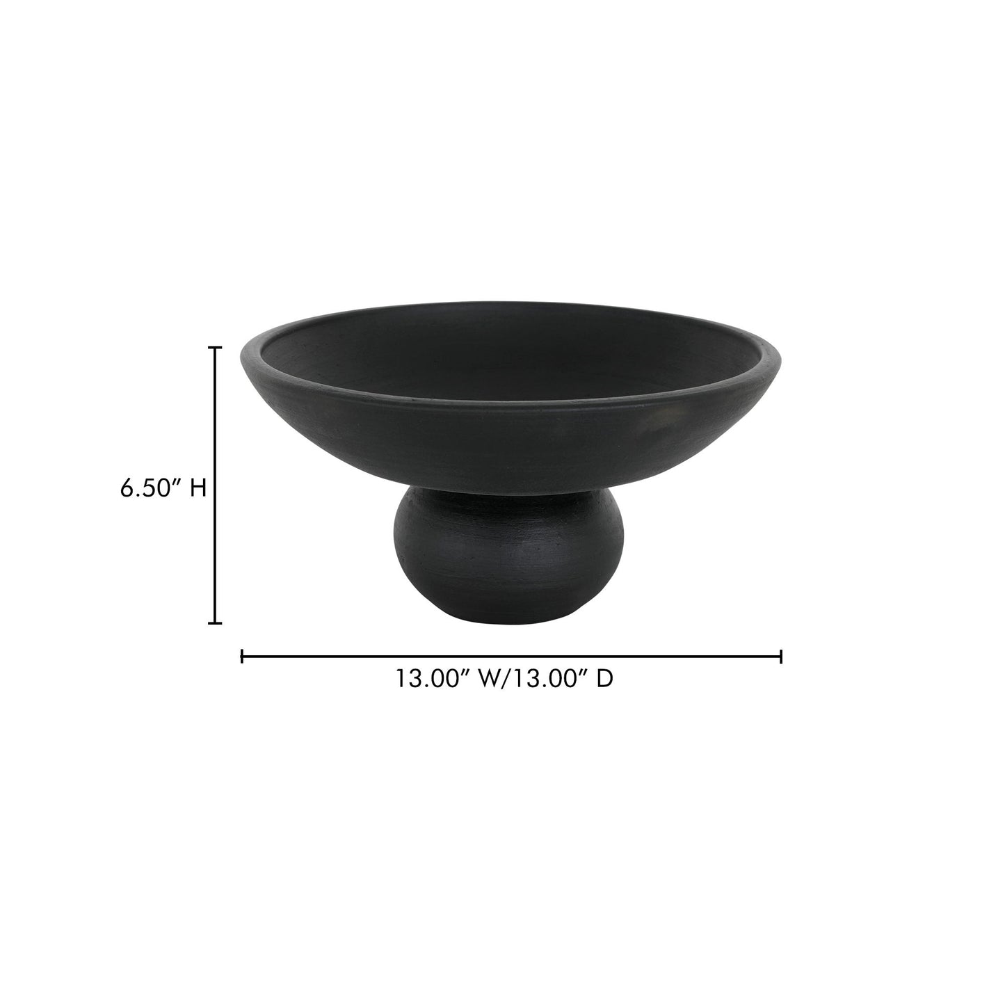 Asha - Decorative Bowl - Black Terracotta