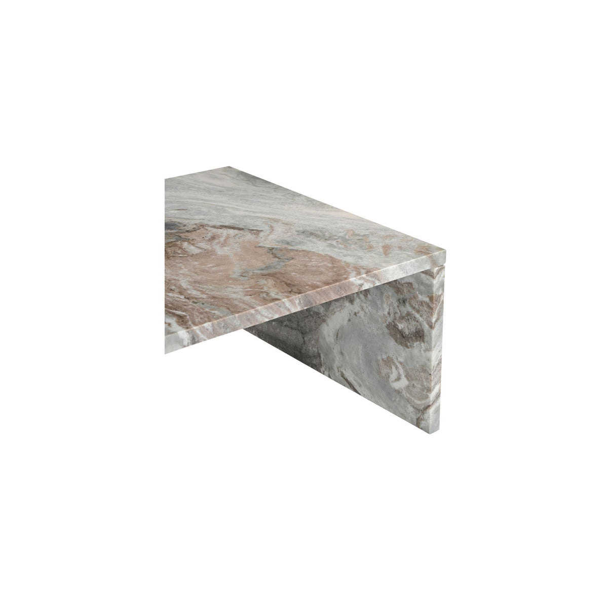 Rosa - Coffee Table Torrento Marble - Brown / Beige