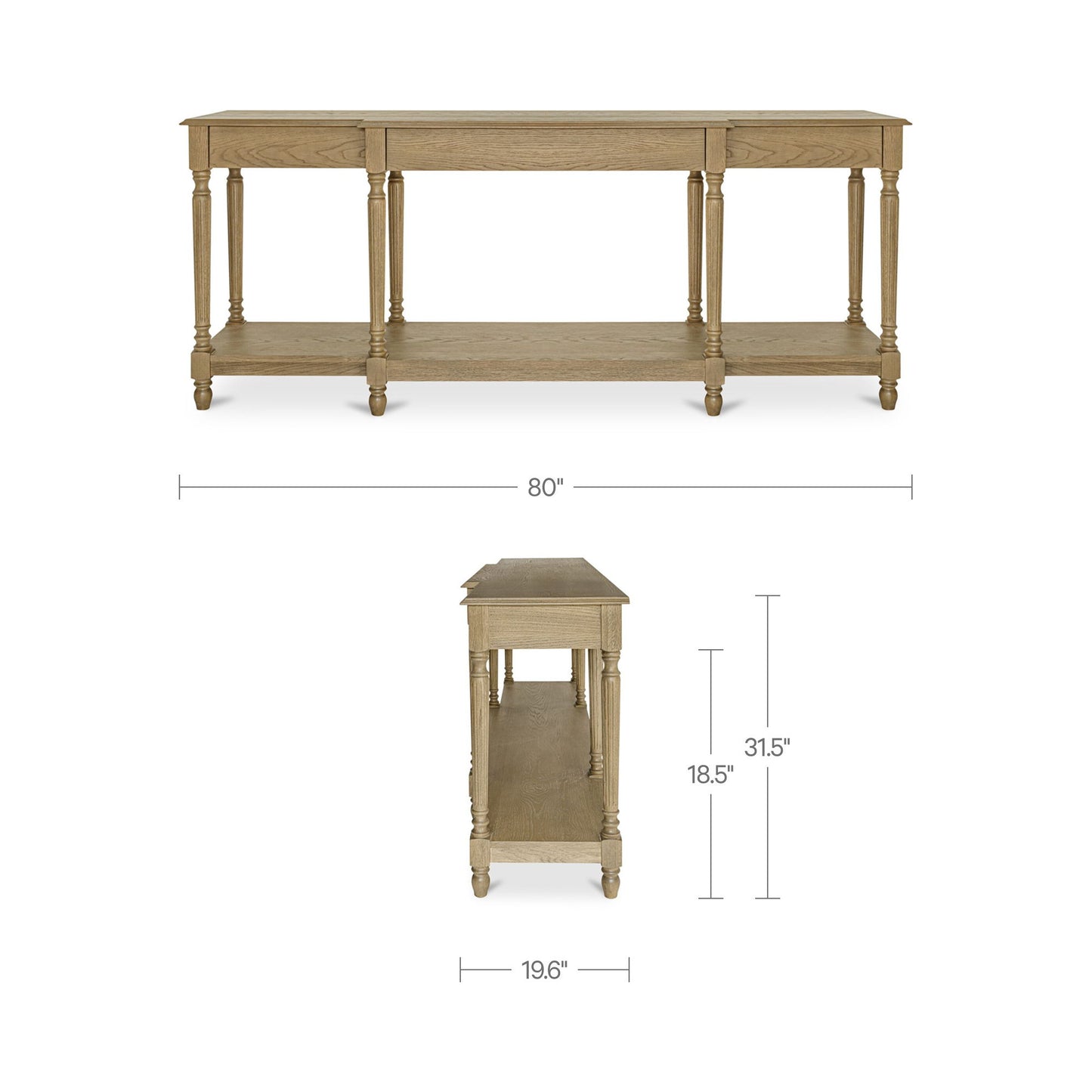 Martha - Console Table - Dark Brown