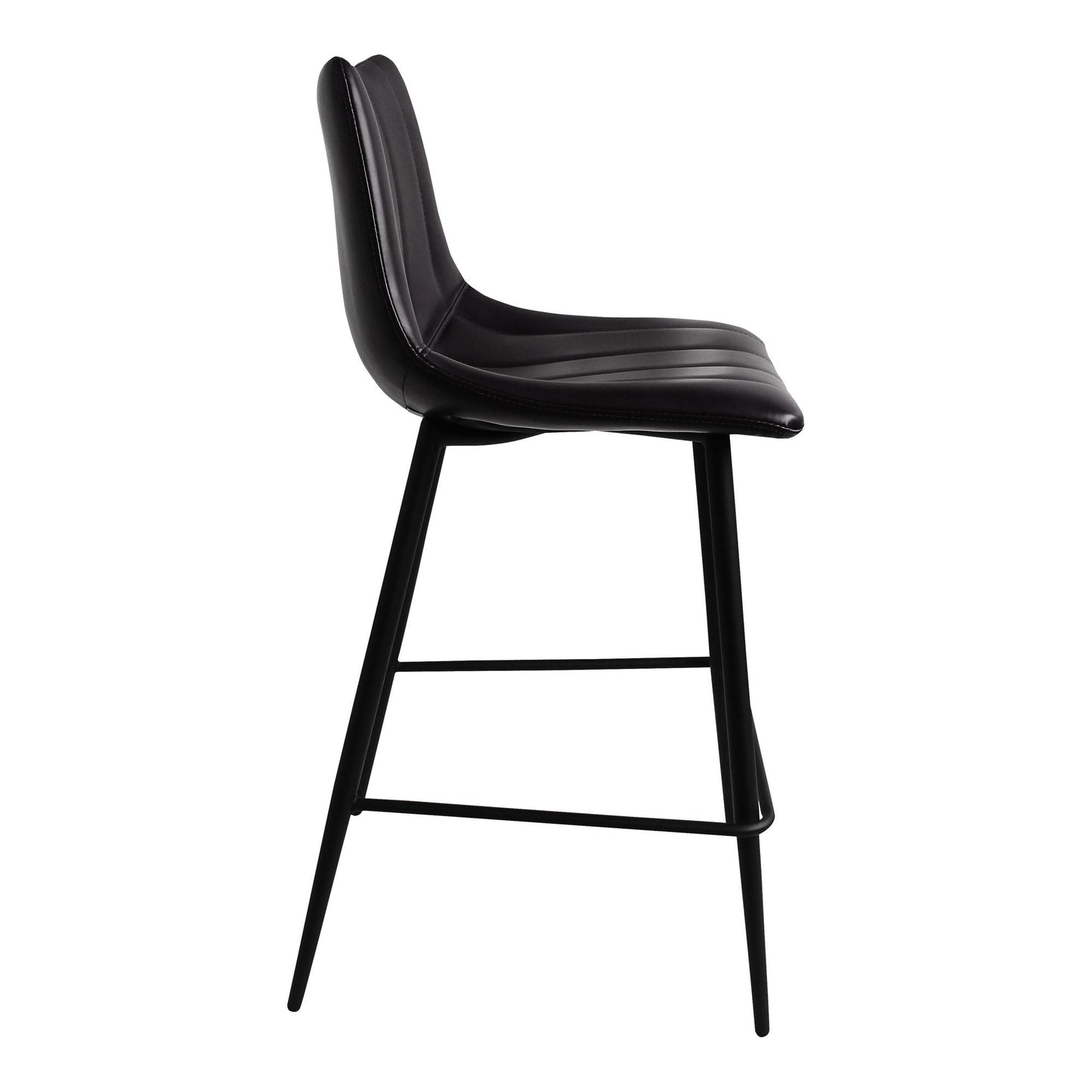 Alibi - Counter Stool (Set of 2) - Matte Black