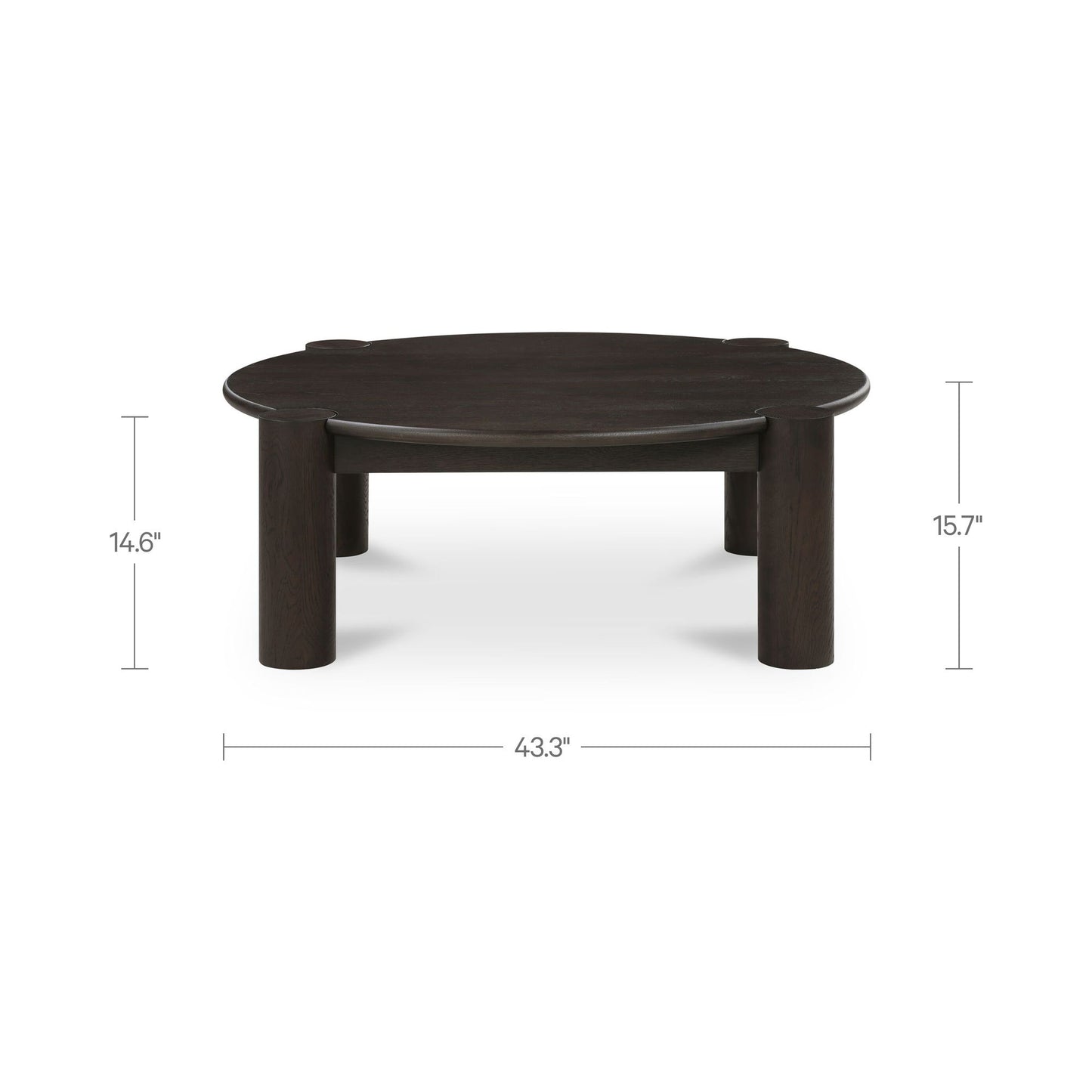 Jack - Coffee Table - Brushed Dark Brown