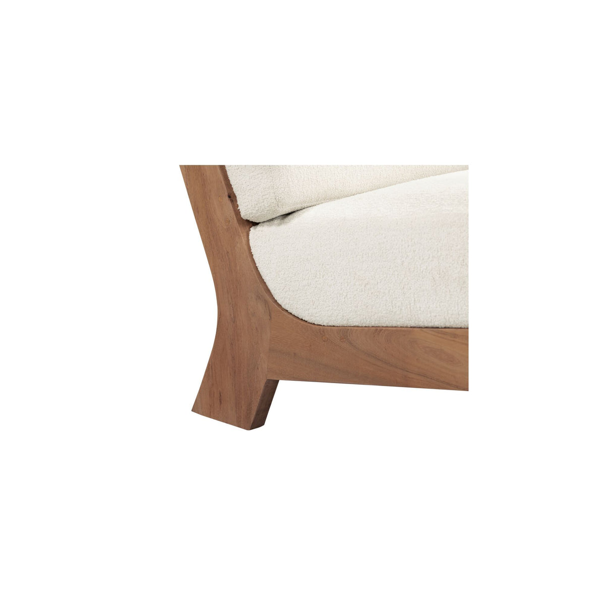 Ingrid - Accent Chair - Off White / Light Brown