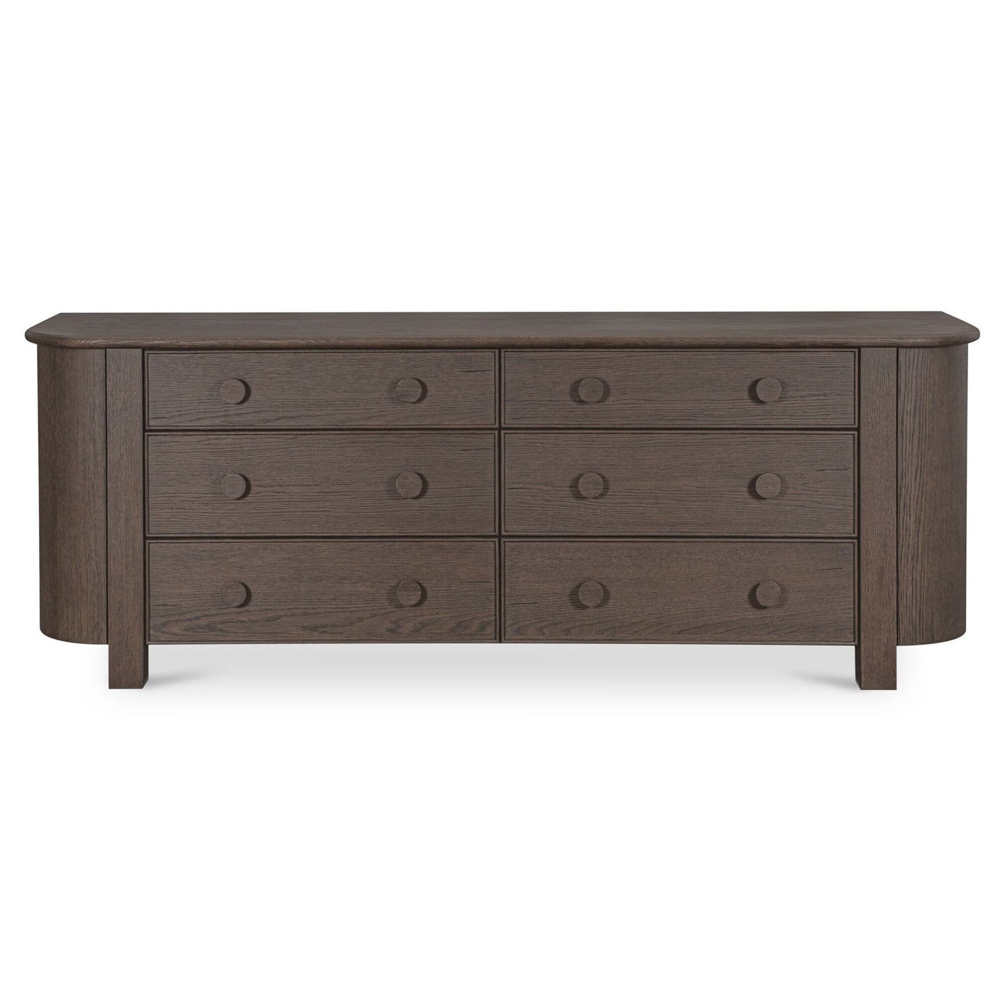 Loren - 6 Drawer Dresser - Dark Brown