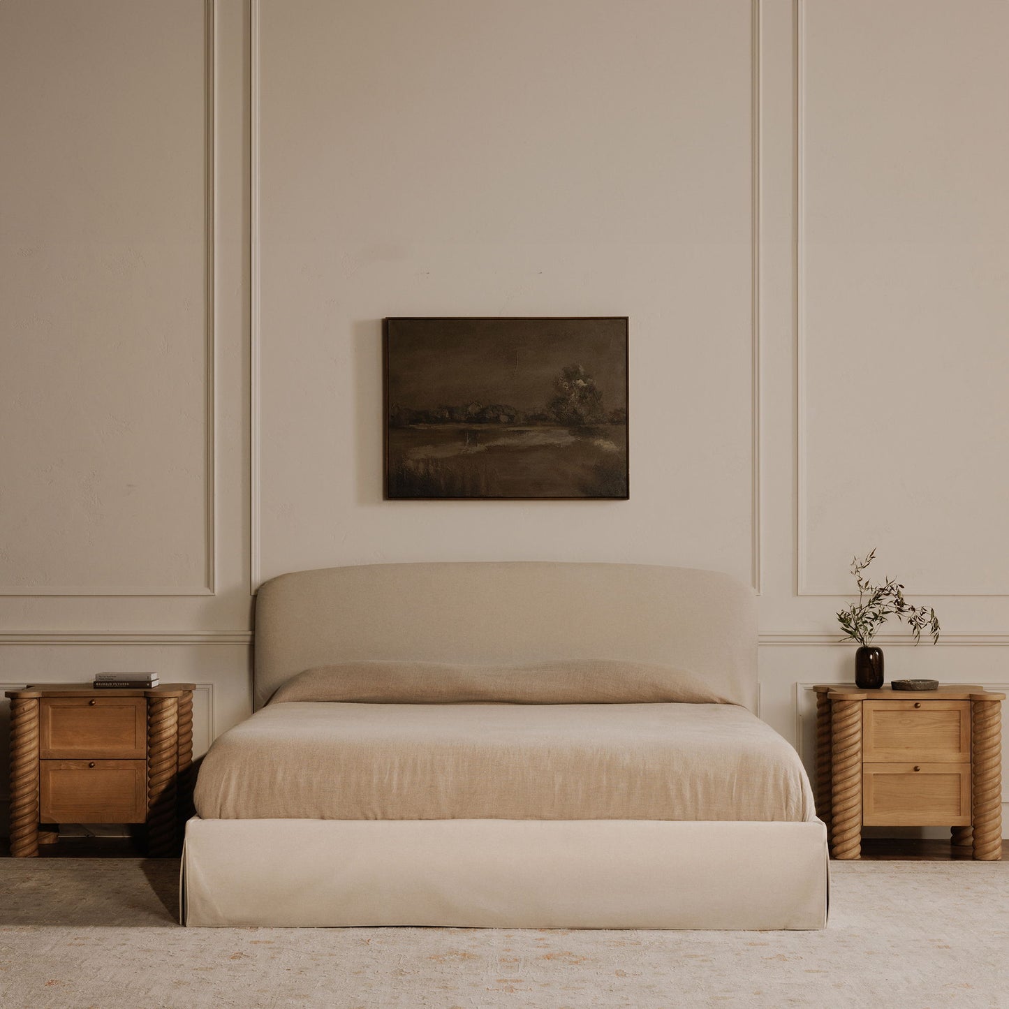 Treccia - 2 Drawer Nightstand - Oak