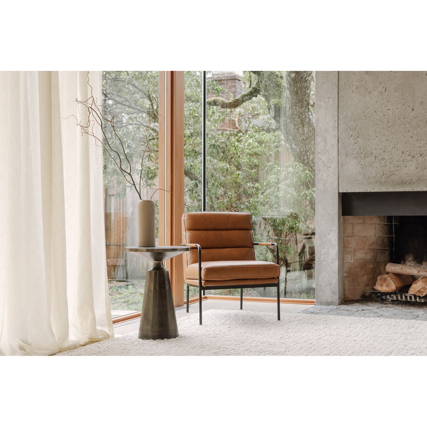 Verlaine - Armchair - Chestnut Brown