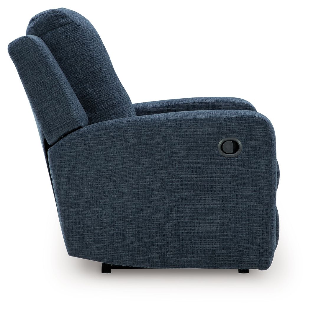 Danum - Ink - Zero Wall Recliner - Fabric