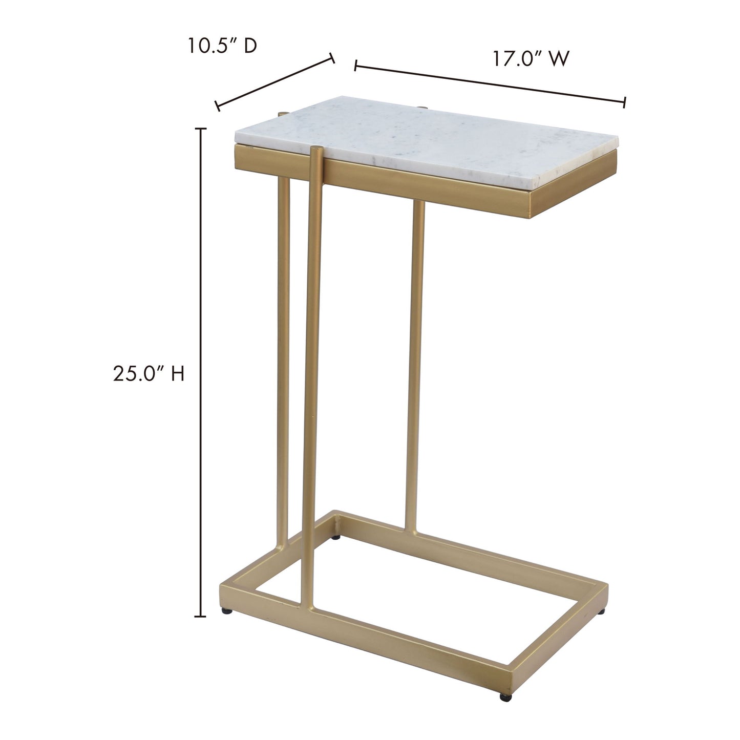 Sulu - C Table - White